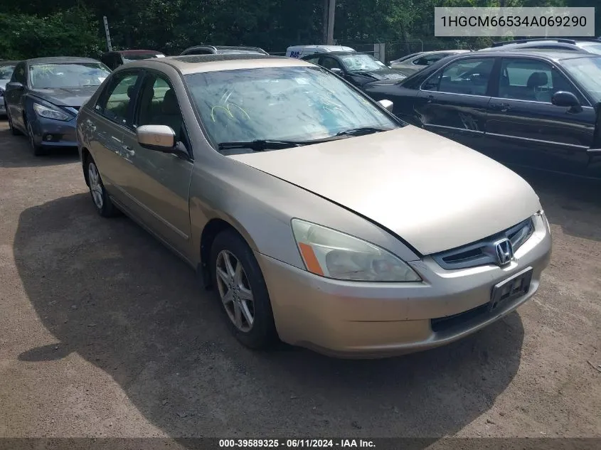 1HGCM66534A069290 2004 Honda Accord 3.0 Ex