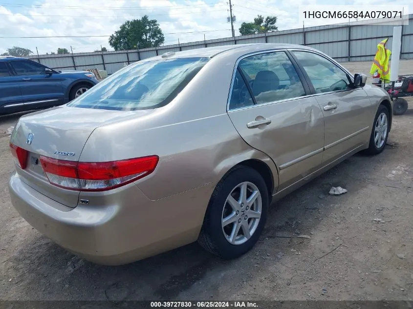 2004 Honda Accord 3.0 Ex VIN: 1HGCM66584A079071 Lot: 39727830