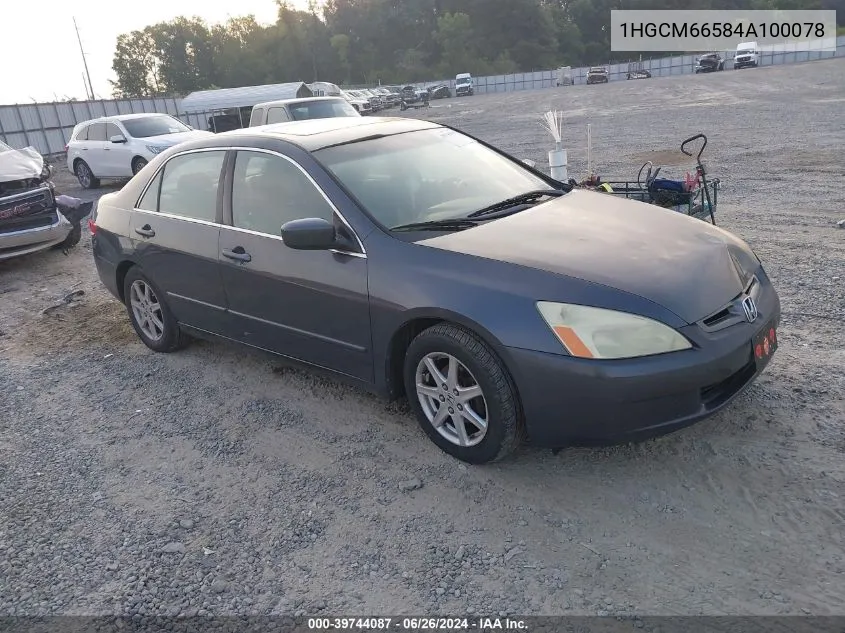 1HGCM66584A100078 2004 Honda Accord 3.0 Ex