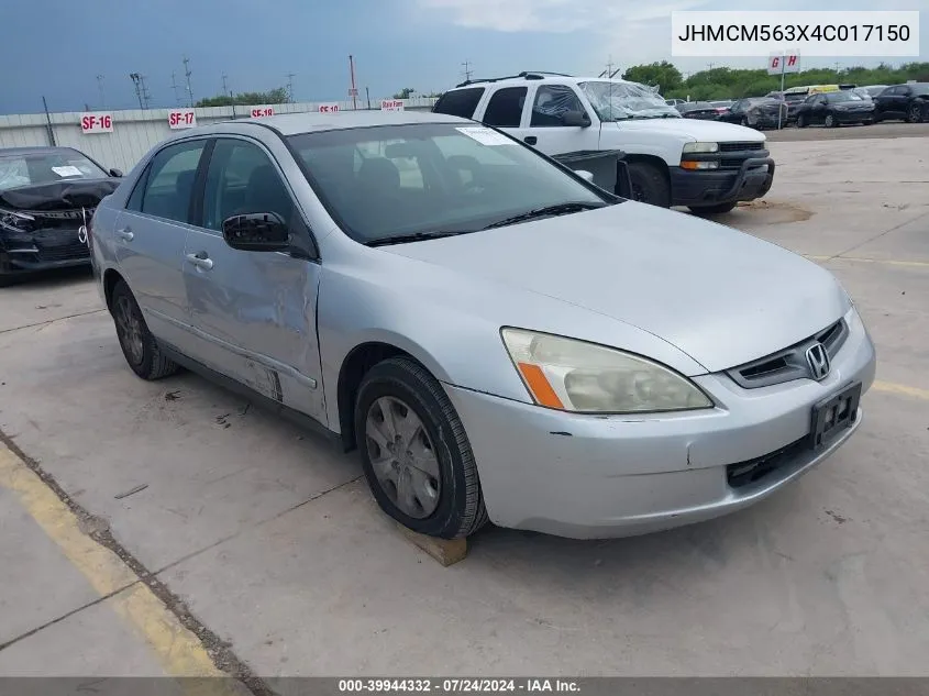 JHMCM563X4C017150 2004 Honda Accord 2.4 Lx