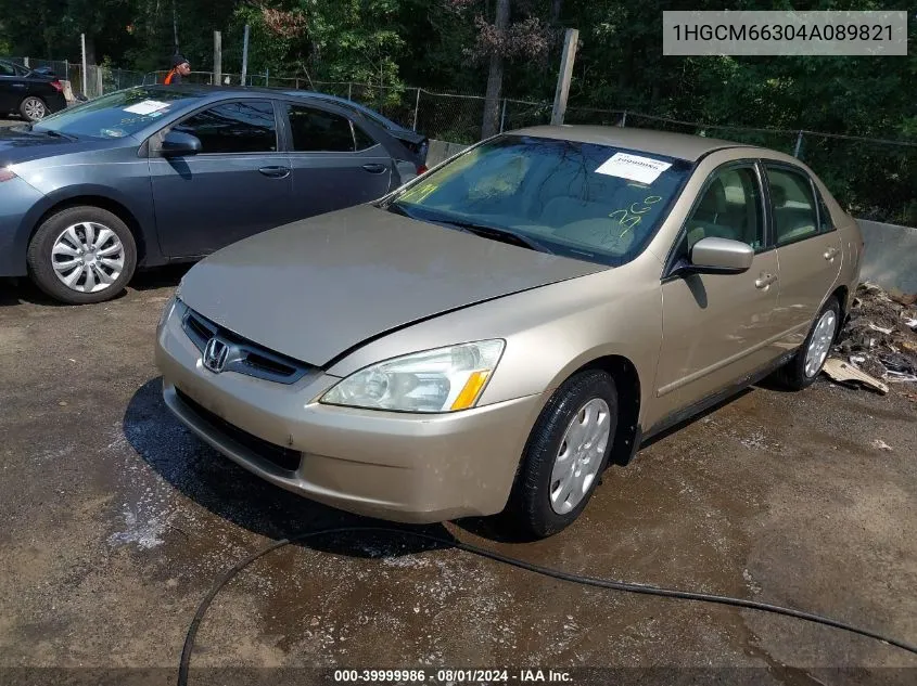 1HGCM66304A089821 2004 Honda Accord 3.0 Lx