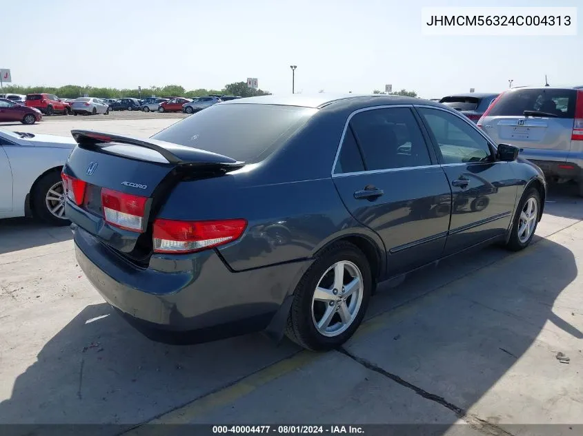 2004 Honda Accord 2.4 Lx VIN: JHMCM56324C004313 Lot: 40004477