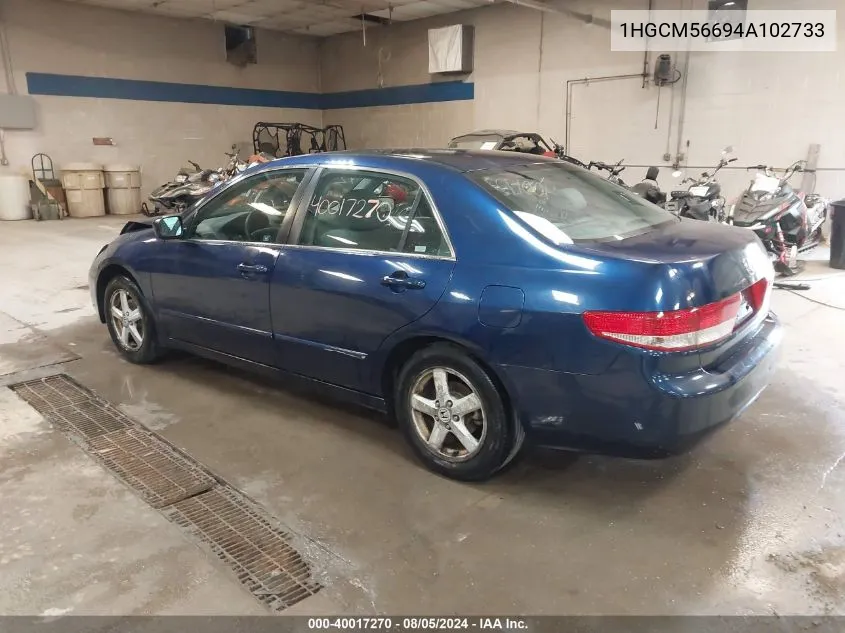 1HGCM56694A102733 2004 Honda Accord 2.4 Ex