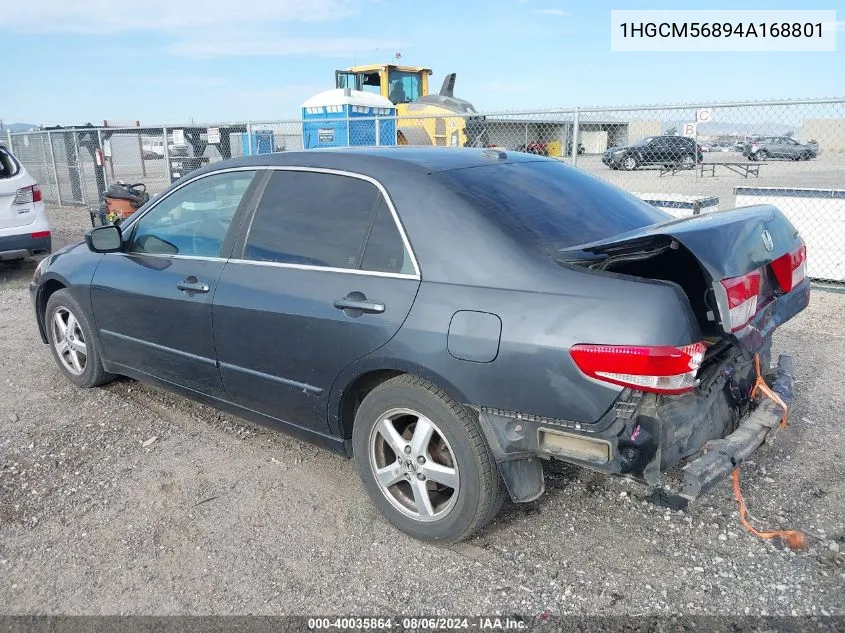 1HGCM56894A168801 2004 Honda Accord 2.4 Ex