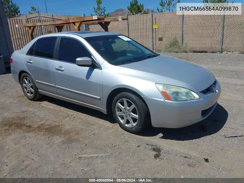 2004 Honda Accord Ex VIN: 1HGCM66564A099870 Lot: 40055994