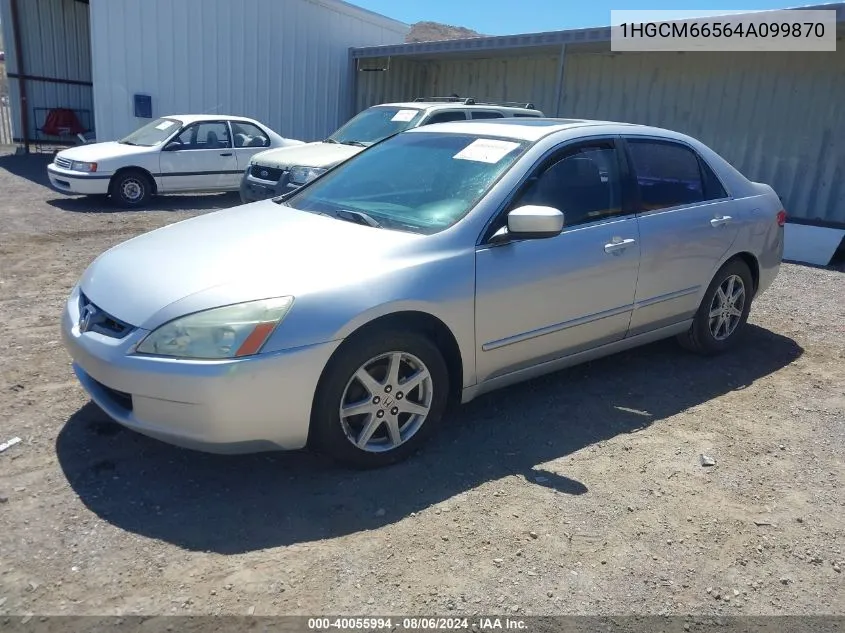 2004 Honda Accord Ex VIN: 1HGCM66564A099870 Lot: 40055994