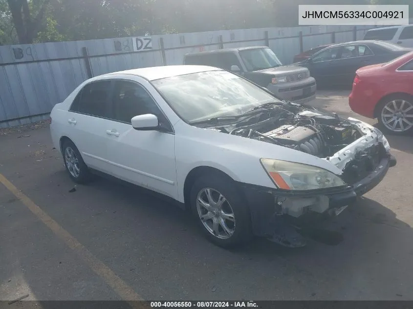 JHMCM56334C004921 2004 Honda Accord 2.4 Lx