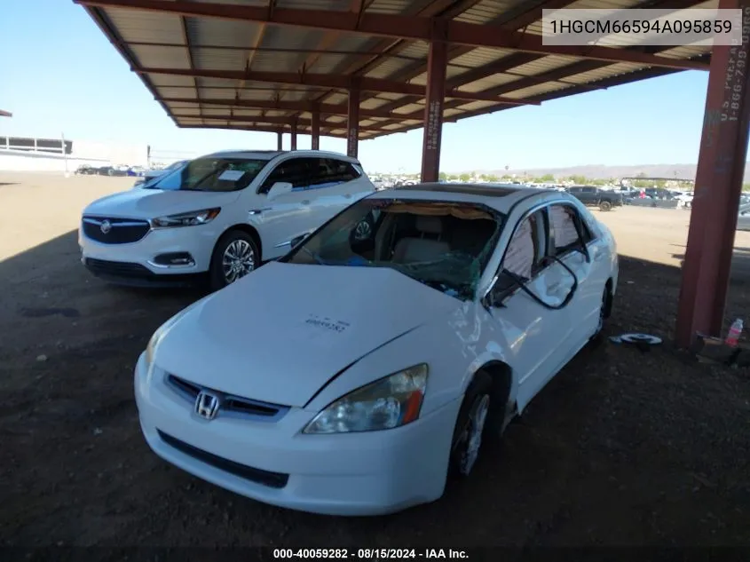 2004 Honda Accord 3.0 Ex VIN: 1HGCM66594A095859 Lot: 40059282