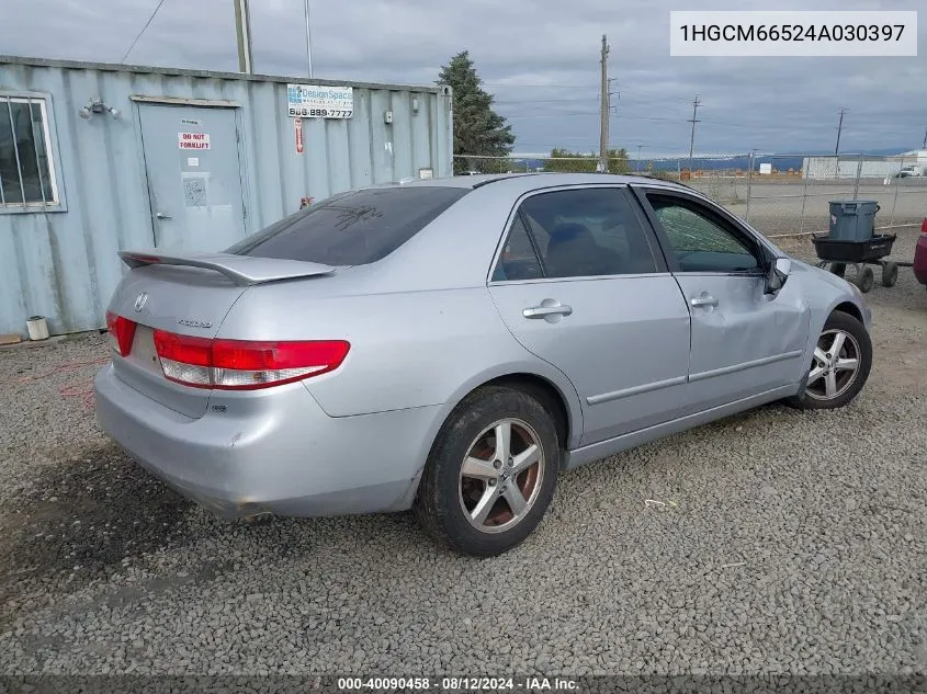 1HGCM66524A030397 2004 Honda Accord 3.0 Ex