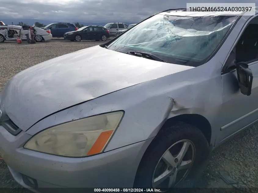 1HGCM66524A030397 2004 Honda Accord 3.0 Ex