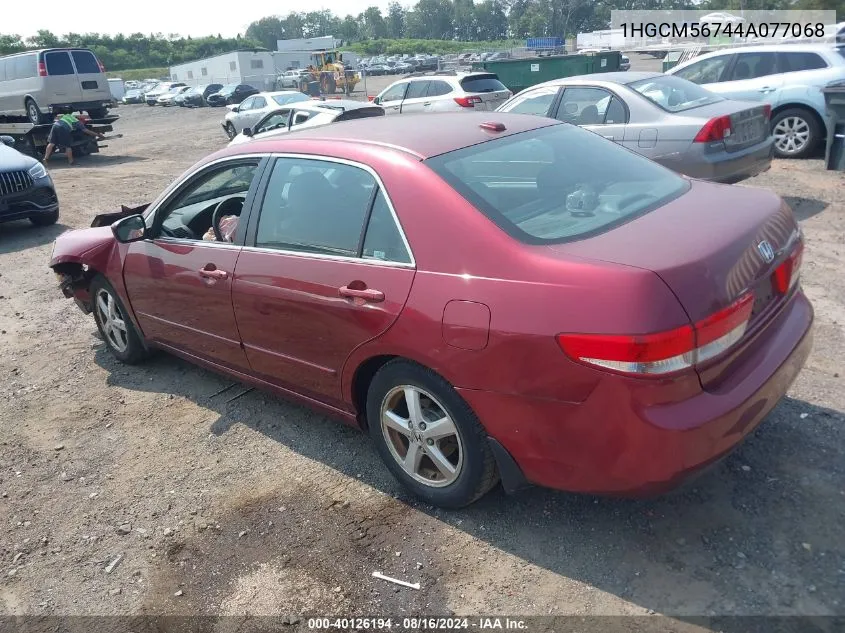 1HGCM56744A077068 2004 Honda Accord 2.4 Ex