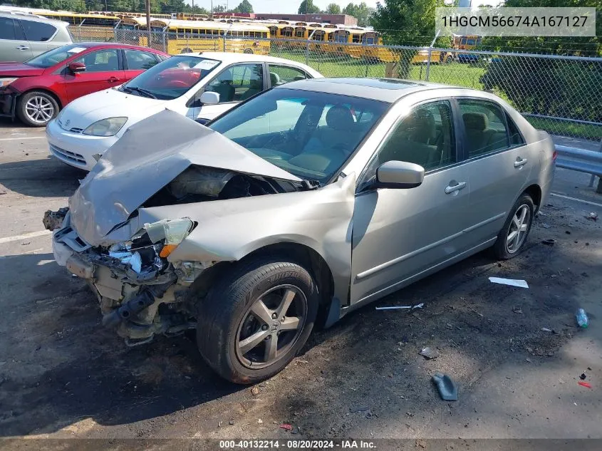 1HGCM56674A167127 2004 Honda Accord Sdn Ex