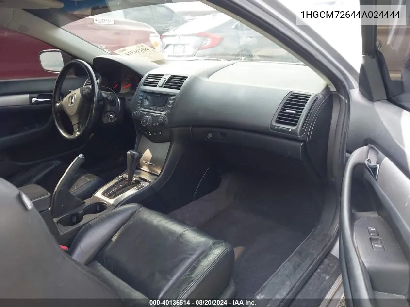 1HGCM72644A024444 2004 Honda Accord 2.4 Ex