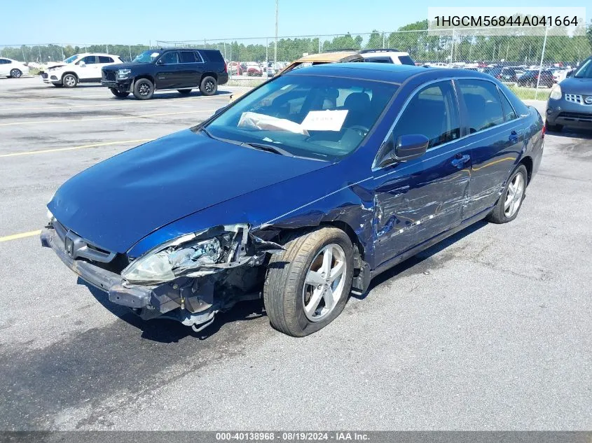 2004 Honda Accord 2.4 Ex VIN: 1HGCM56844A041664 Lot: 40138968