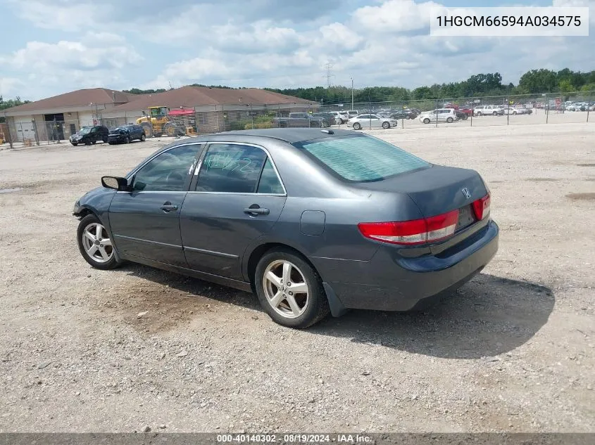 1HGCM66594A034575 2004 Honda Accord Ex