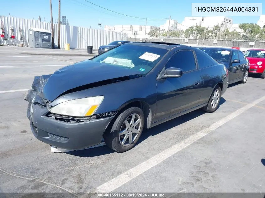 1HGCM82644A004331 2004 Honda Accord 3.0 Ex