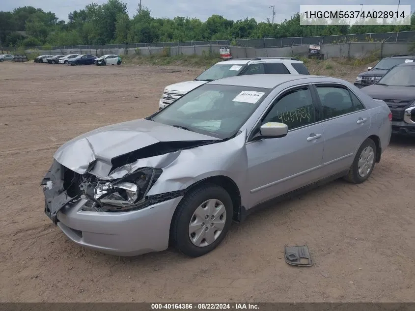 1HGCM56374A028914 2004 Honda Accord 2.4 Lx