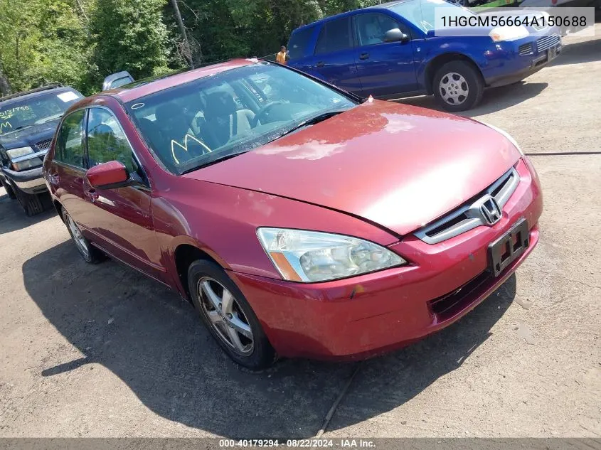 1HGCM56664A150688 2004 Honda Accord 2.4 Ex