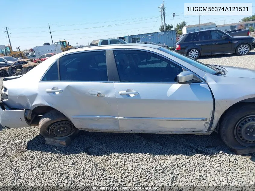 1HGCM56374A121531 2004 Honda Accord 2.4 Lx