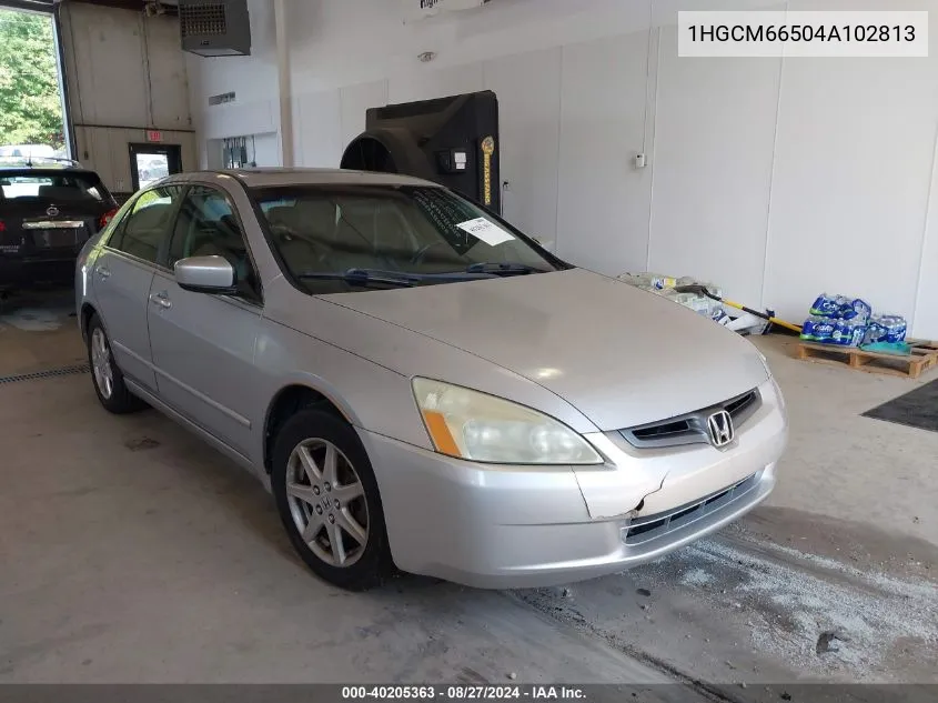 2004 Honda Accord 3.0 Ex VIN: 1HGCM66504A102813 Lot: 40205363