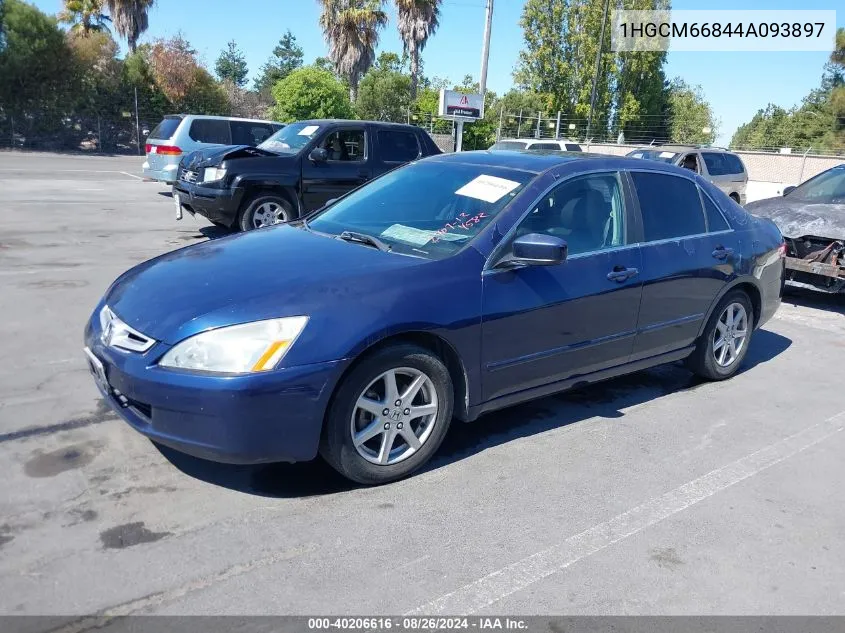 2004 Honda Accord 3.0 Ex VIN: 1HGCM66844A093897 Lot: 40206616