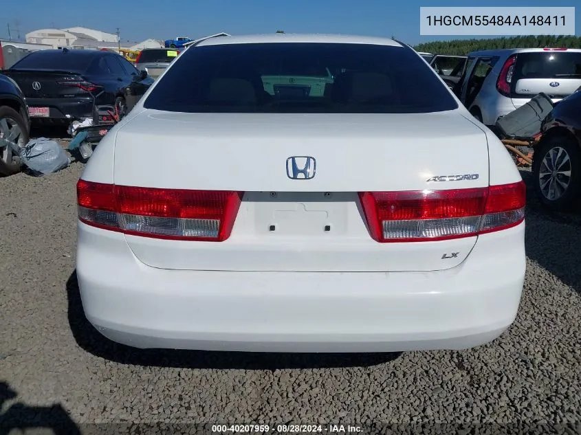 1HGCM55484A148411 2004 Honda Accord 2.4 Lx