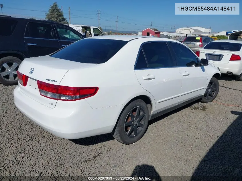 1HGCM55484A148411 2004 Honda Accord 2.4 Lx