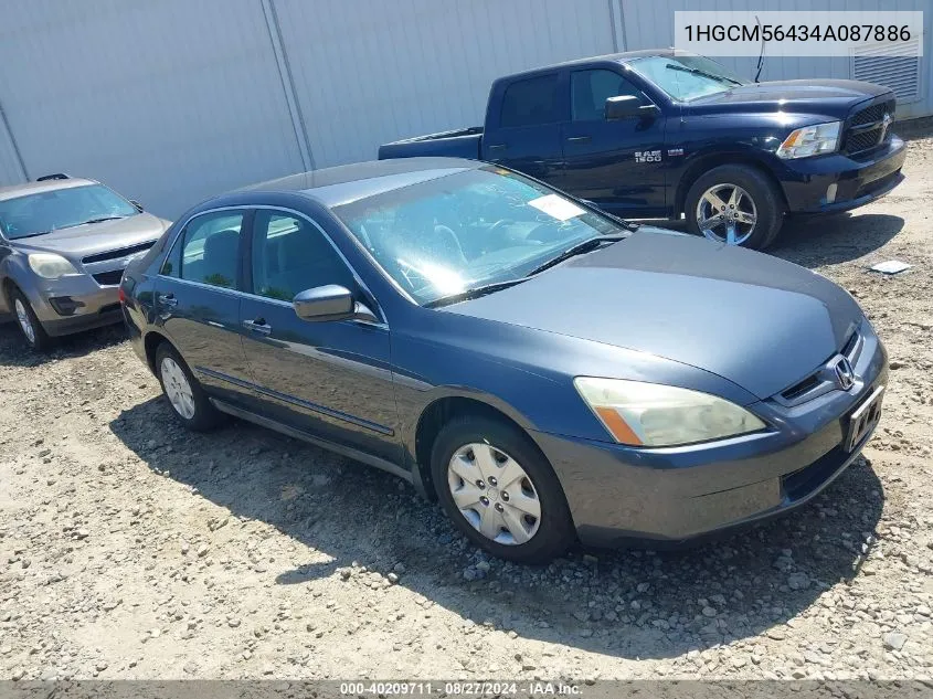 2004 Honda Accord 2.4 Lx VIN: 1HGCM56434A087886 Lot: 40209711