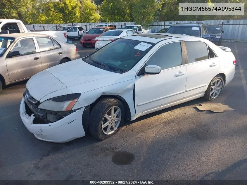 2004 Honda Accord 3.0 Ex VIN: 1HGCM66574A095844 Lot: 40209992