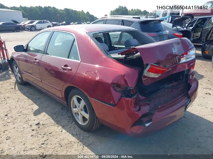 1HGCM56604A159452 2004 Honda Accord 2.4 Ex