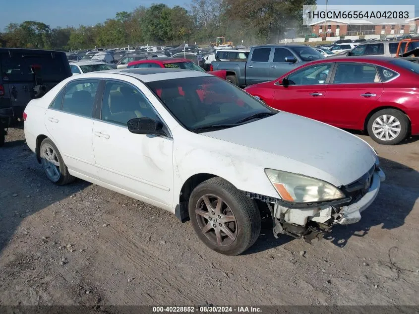 2004 Honda Accord 3.0 Ex VIN: 1HGCM66564A042083 Lot: 40228852