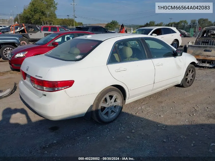 2004 Honda Accord 3.0 Ex VIN: 1HGCM66564A042083 Lot: 40228852