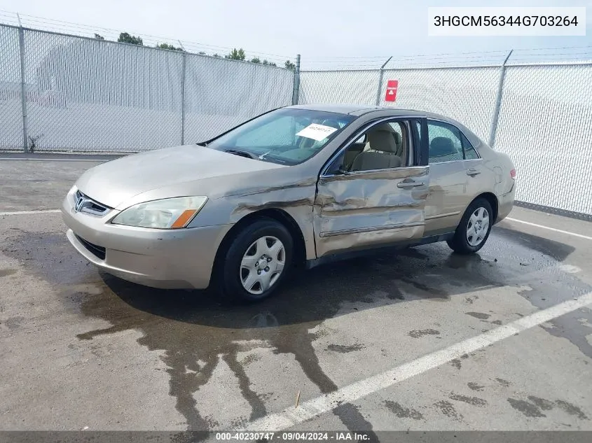 3HGCM56344G703264 2004 Honda Accord 2.4 Lx