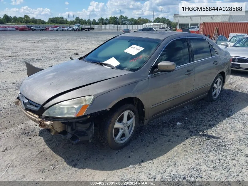 2004 Honda Accord 2.4 Ex VIN: 1HGCM56844A028588 Lot: 40232001