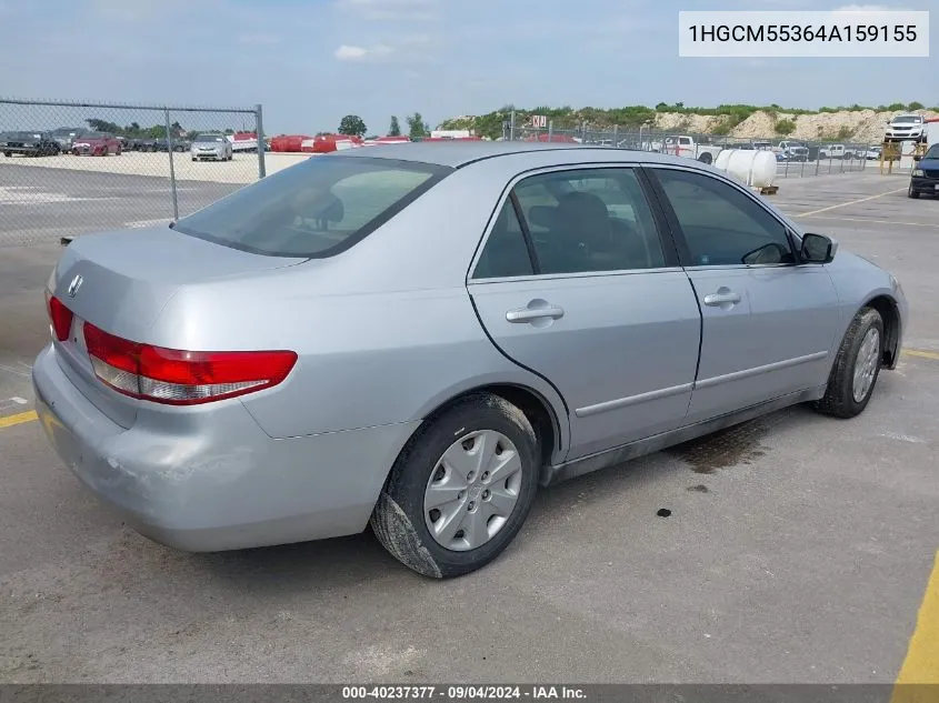 2004 Honda Accord 2.4 Lx VIN: 1HGCM55364A159155 Lot: 40237377