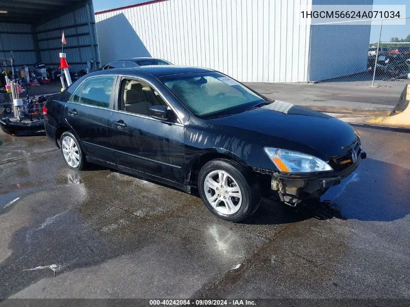 1HGCM56624A071034 2004 Honda Accord 2.4 Ex