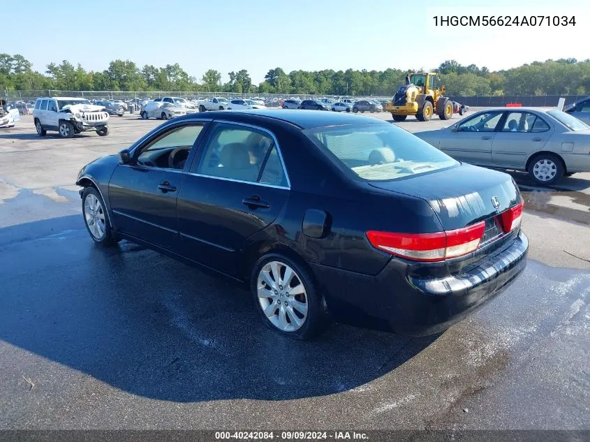 1HGCM56624A071034 2004 Honda Accord 2.4 Ex