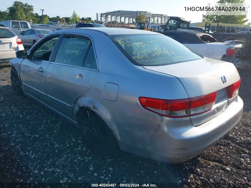 1HGCM56674A029944 2004 Honda Accord 2.4 Ex