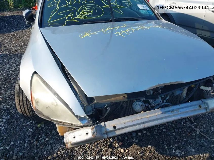 1HGCM56674A029944 2004 Honda Accord 2.4 Ex