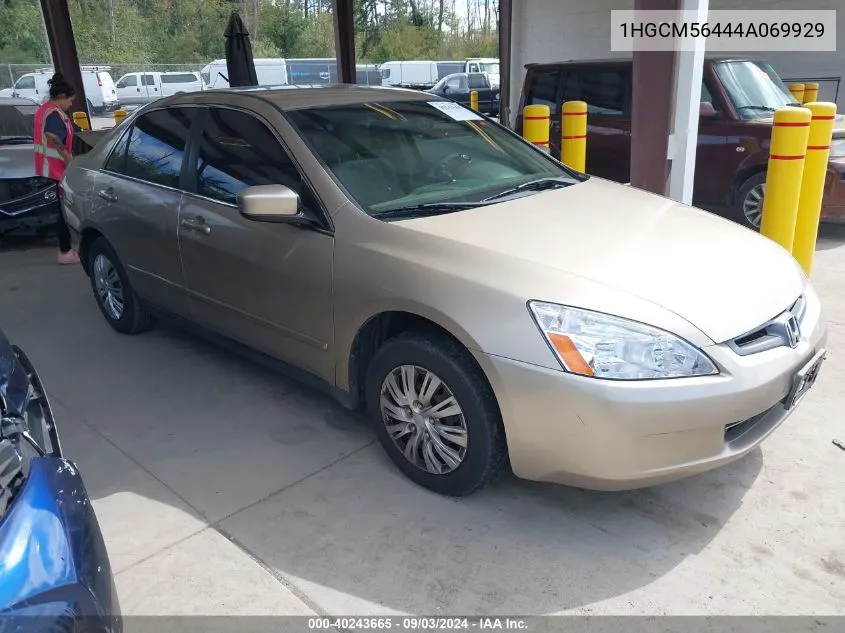 1HGCM56444A069929 2004 Honda Accord 2.4 Lx