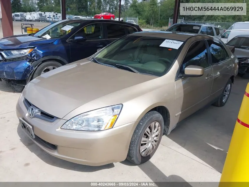 1HGCM56444A069929 2004 Honda Accord 2.4 Lx