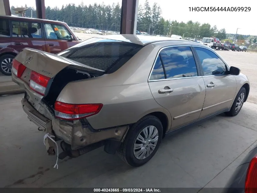 1HGCM56444A069929 2004 Honda Accord 2.4 Lx