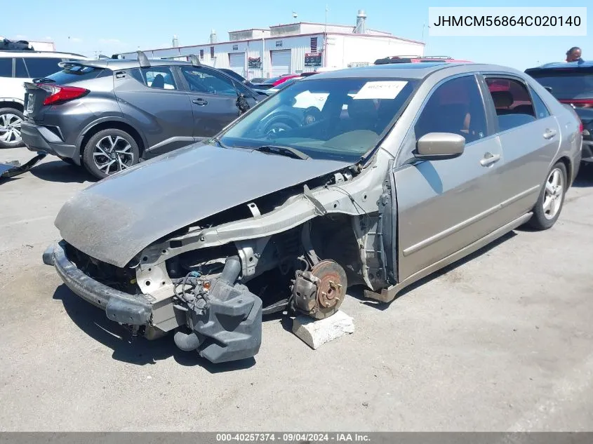 JHMCM56864C020140 2004 Honda Accord 2.4 Ex