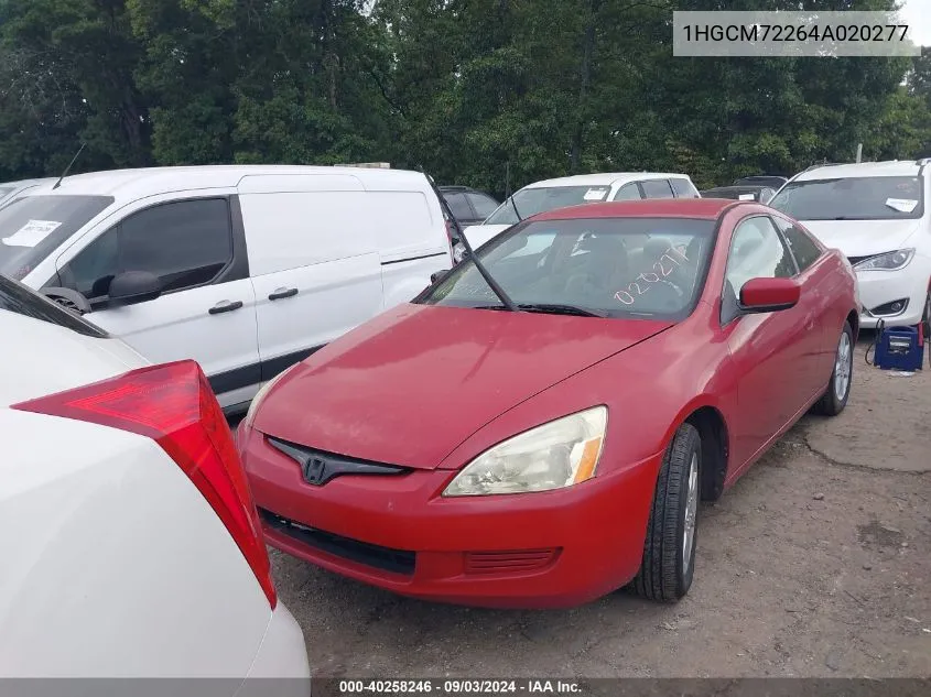 1HGCM72264A020277 2004 Honda Accord 2.4 Lx