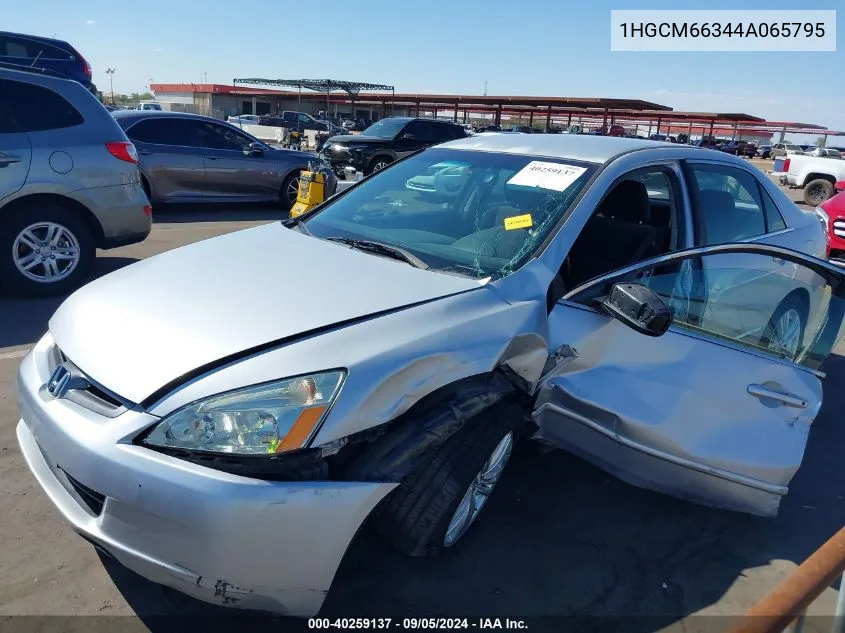 2004 Honda Accord 3.0 Lx VIN: 1HGCM66344A065795 Lot: 40259137