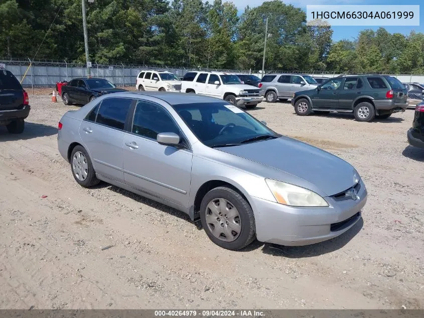 2004 Honda Accord 3.0 Lx VIN: 1HGCM66304A061999 Lot: 40264979