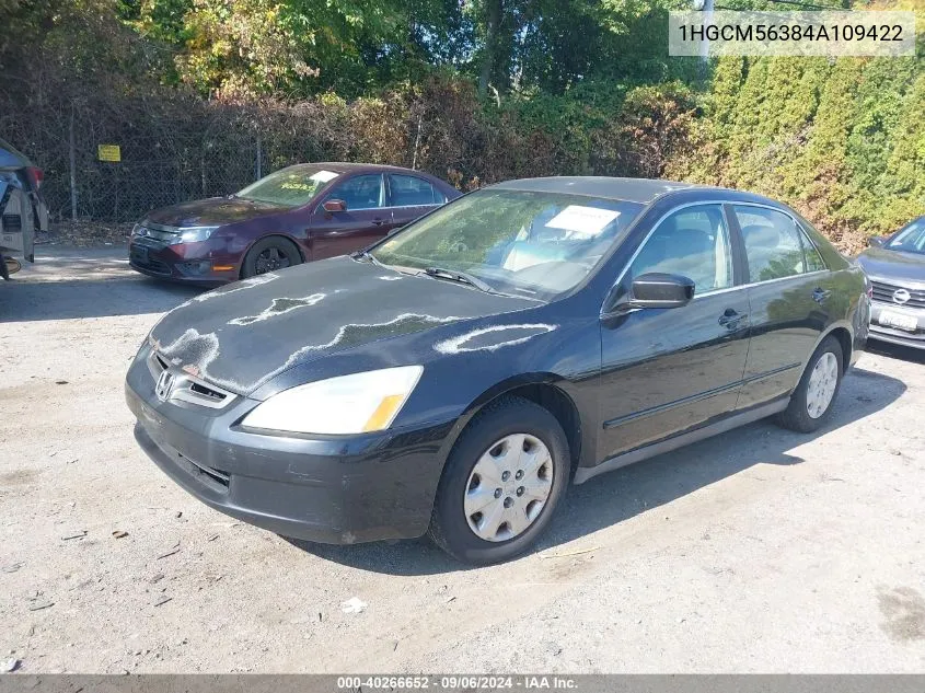 1HGCM56384A109422 2004 Honda Accord 2.4 Lx