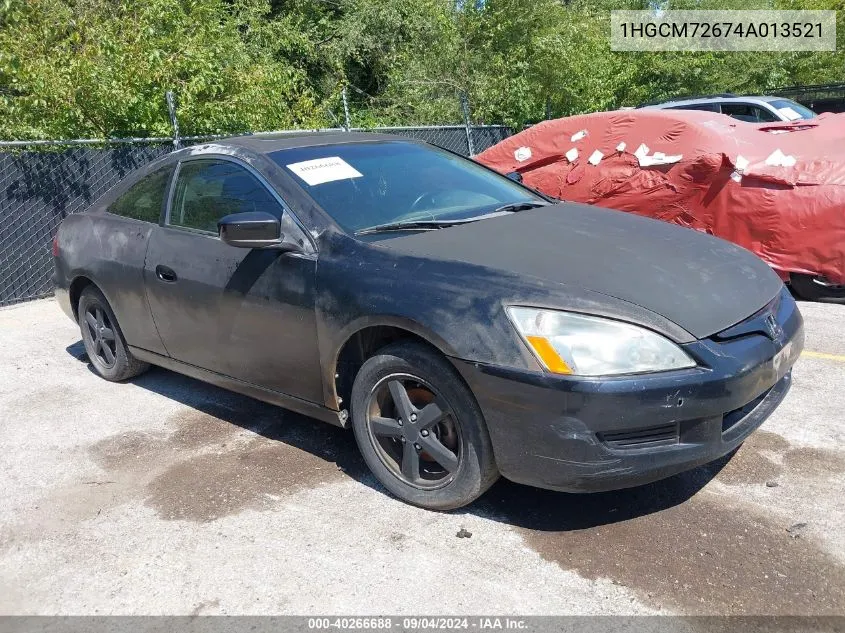 1HGCM72674A013521 2004 Honda Accord 2.4 Ex