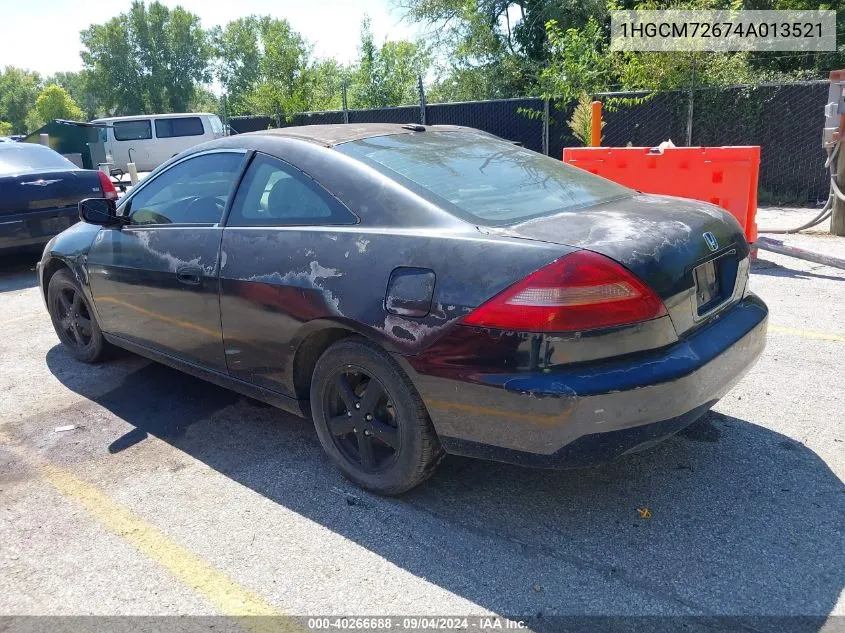 2004 Honda Accord 2.4 Ex VIN: 1HGCM72674A013521 Lot: 40266688