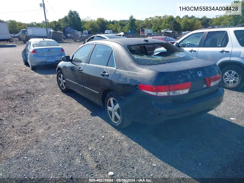 1HGCM55834A004428 2004 Honda Accord 2.4 Ex